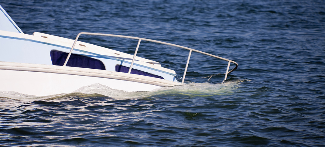 Dangerous wake downs boat, riders rescued