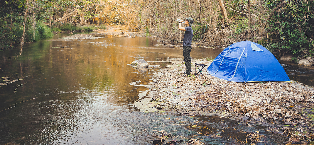 Can I camp on a sandbar in the river?