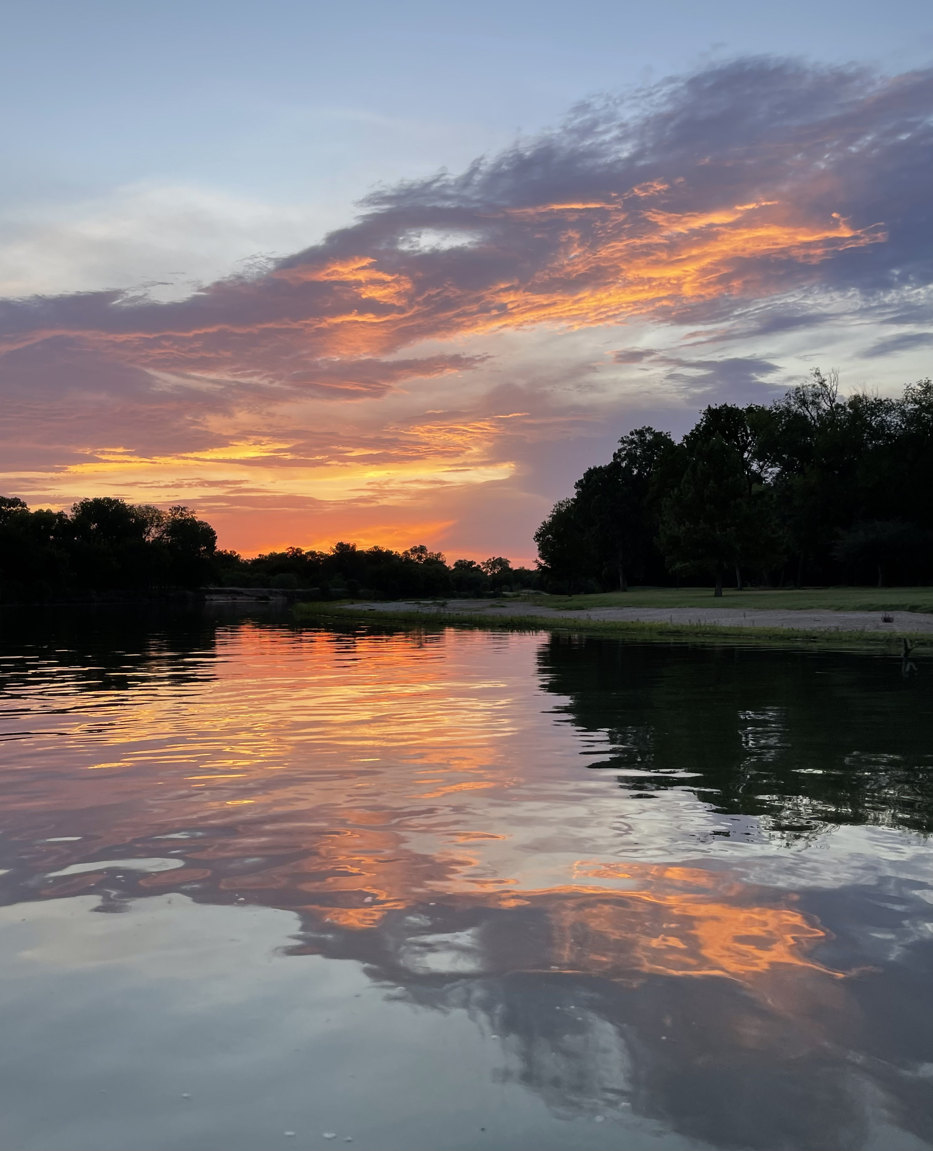 Brazos River sunset