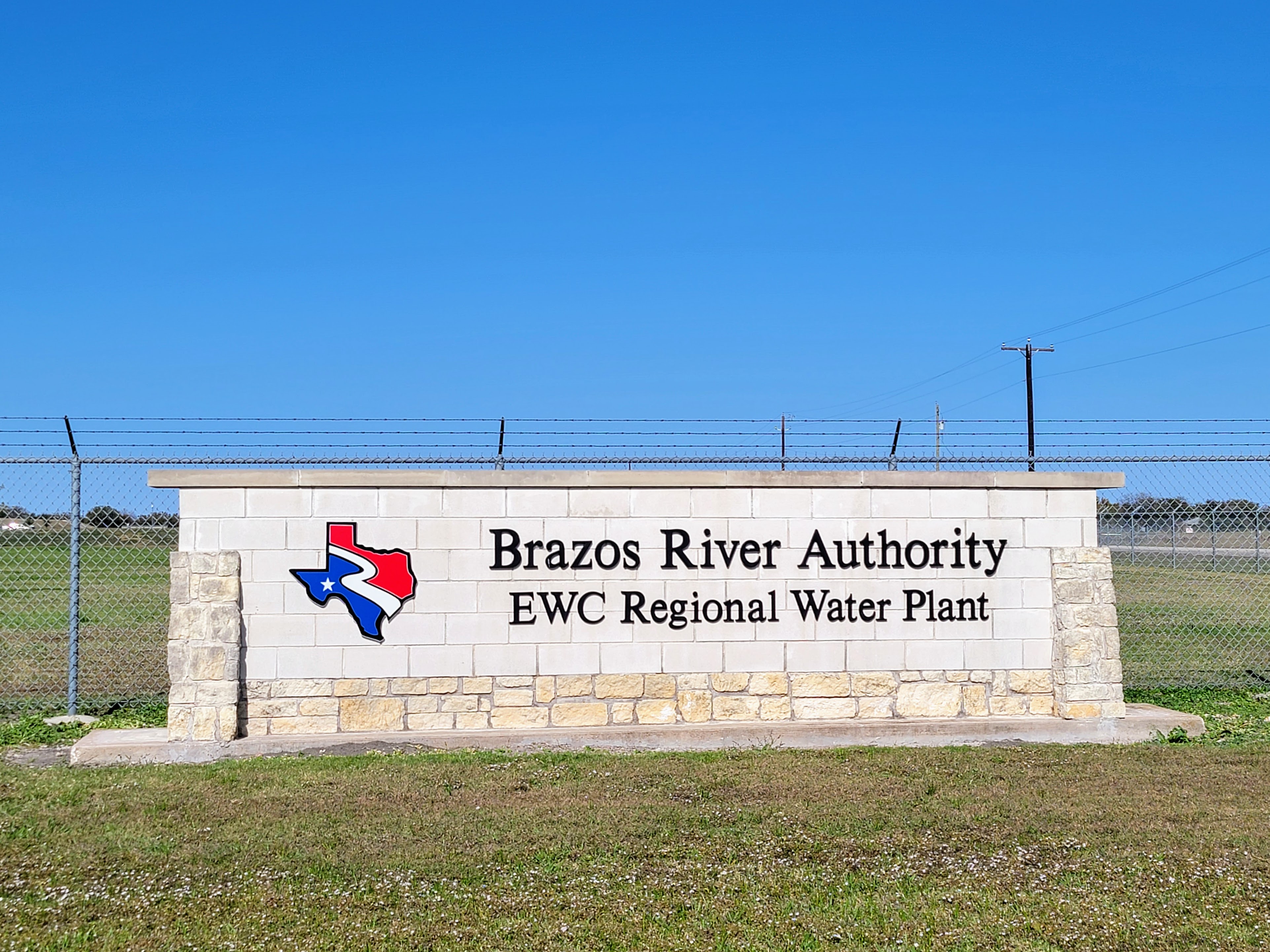East Williamson County Regional Water Plant sign