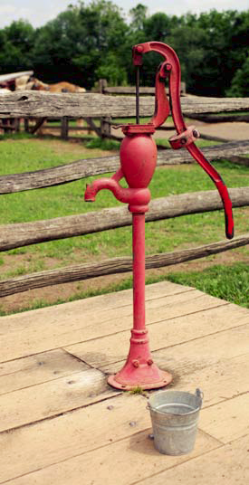 Red water pump
