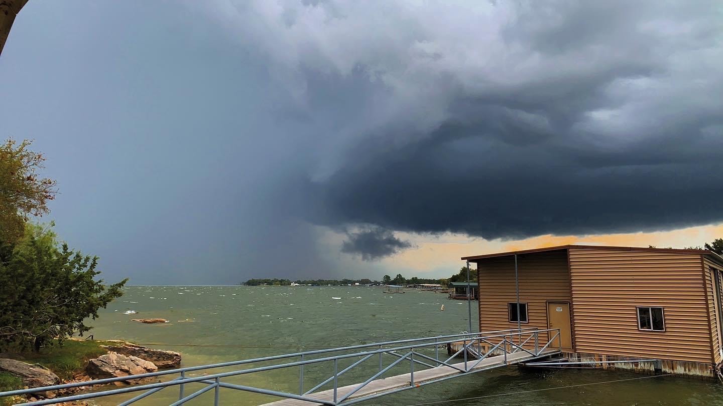 Clouds above the water