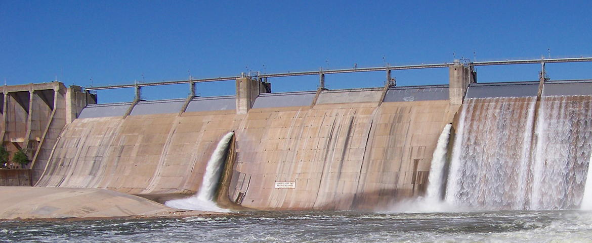 GATE CLOSED AT POSSUM KINGDOM LAKE’S MORRIS SHEPPARD DAM