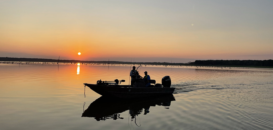 Where the fish bite and the water glistens