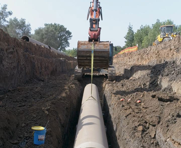 Contruction of a pipeline