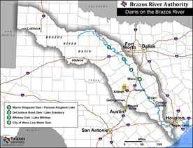 Dams on the Brazos River