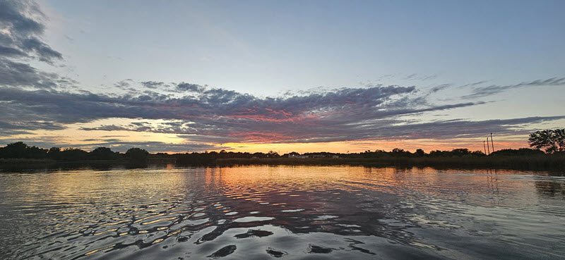 Sunset at Thorp Spring Park at Lake Granbury