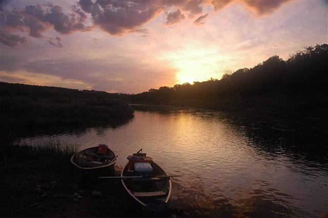 Sunrise on the Brazos River below Possum Kingdom Lake