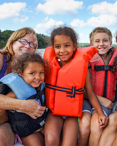 Kids in Life Jackets