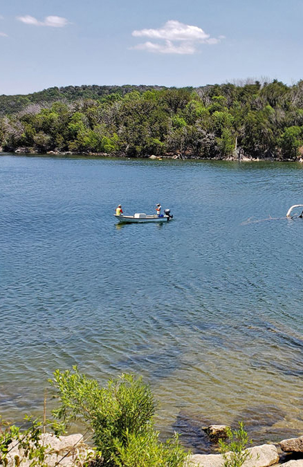 Possum Kingdom Lake study area map