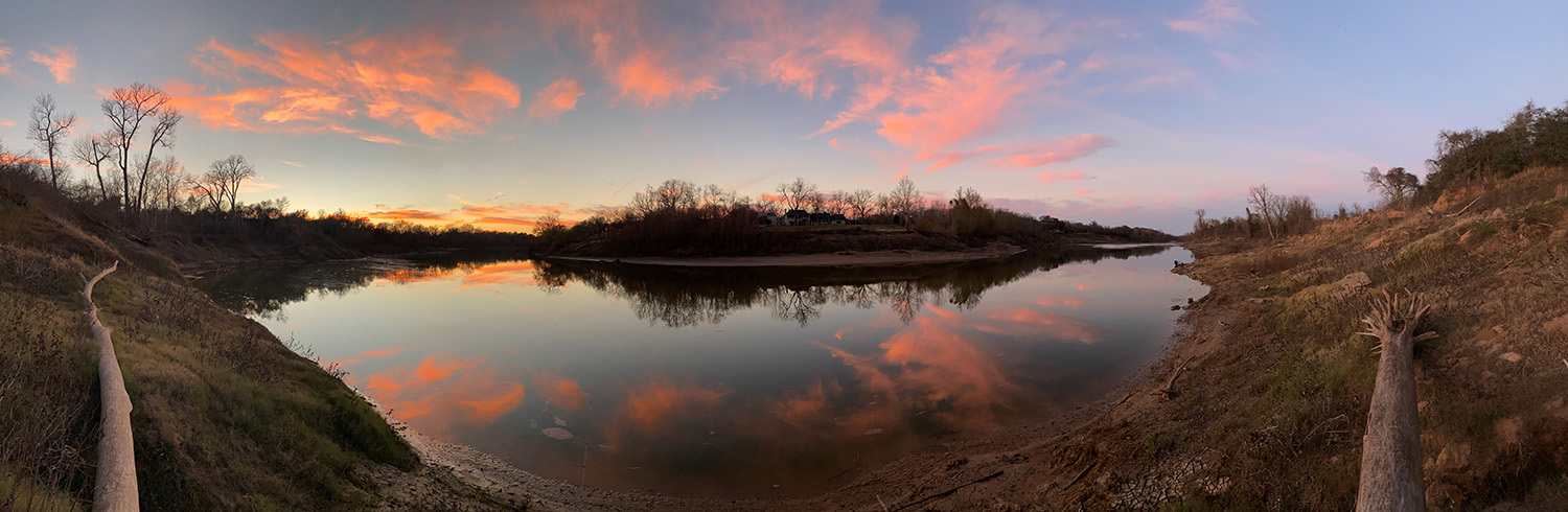Sunset at Thorp Spring Park at Lake Granbury