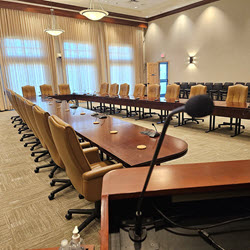 Brazos River Authority boardroom at the central office