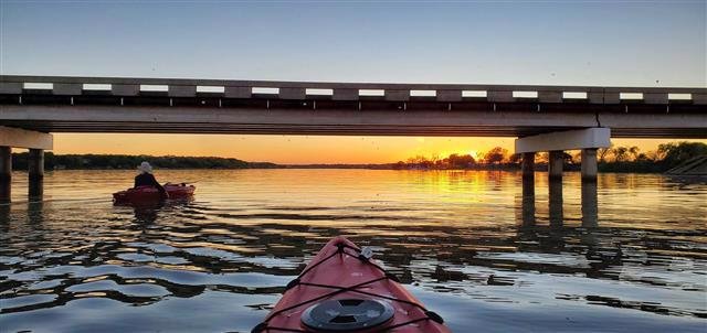 Sunset at Thorp Spring Park at Lake Granbury