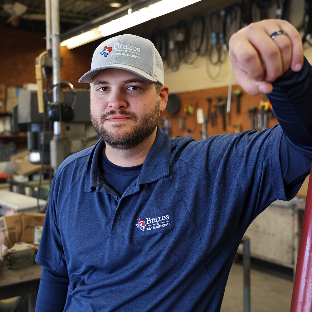 Colton Adkins, pipeline technician
